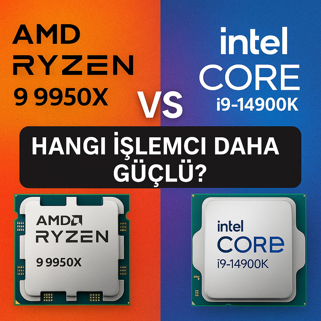 AMD Ryzen 9 9950X vs Intel Core i9-14900K: Hangi İşlemci Daha Güçlü?