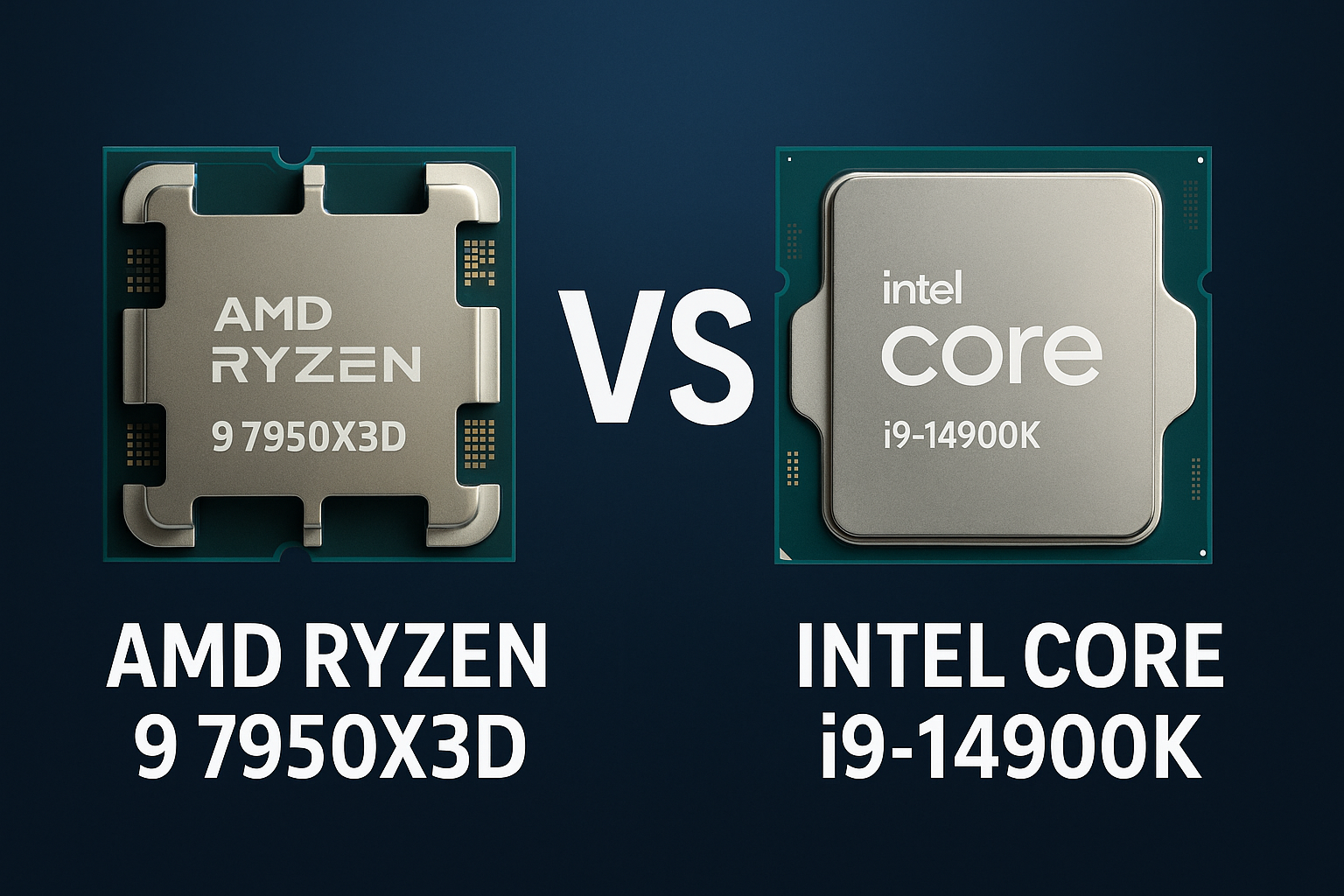 AMD Ryzen 9 7950X3D vs Intel Core i9-14900K: Best Gaming CPU Comparison (2025)